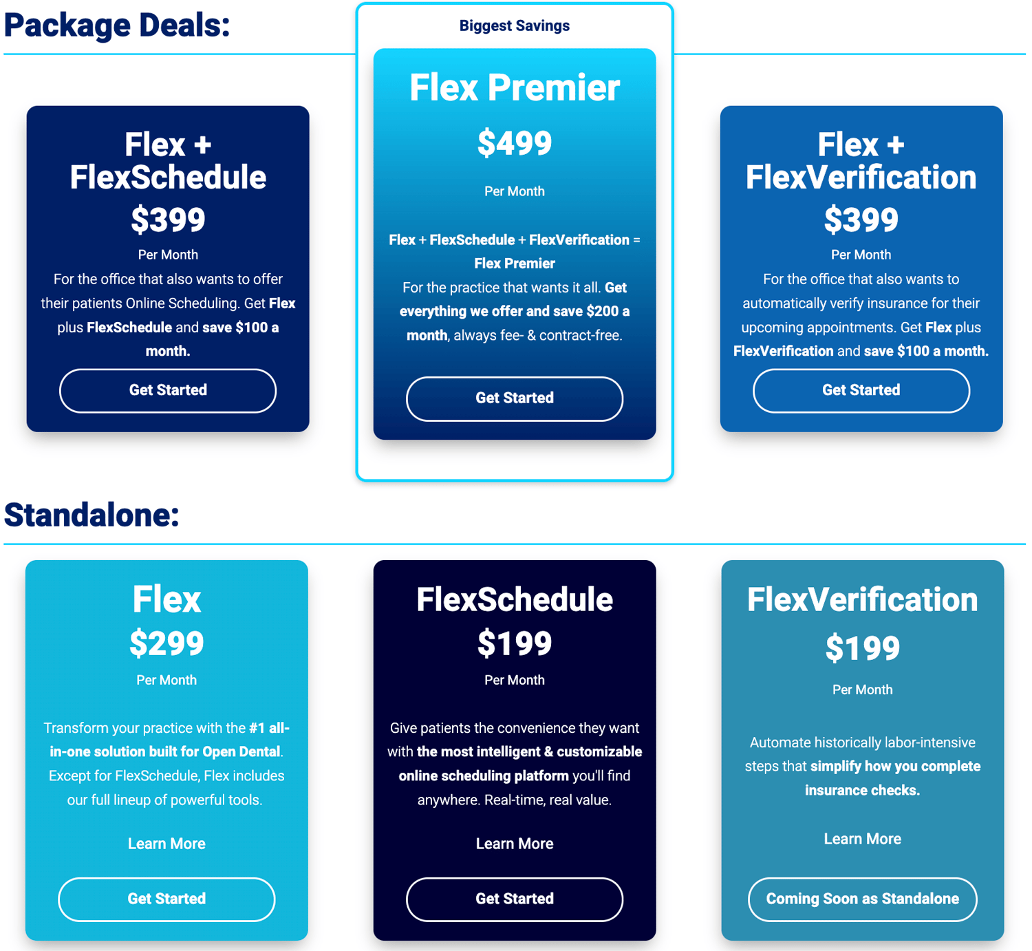 Simple and Transparent Dental Software Pricing with Flex