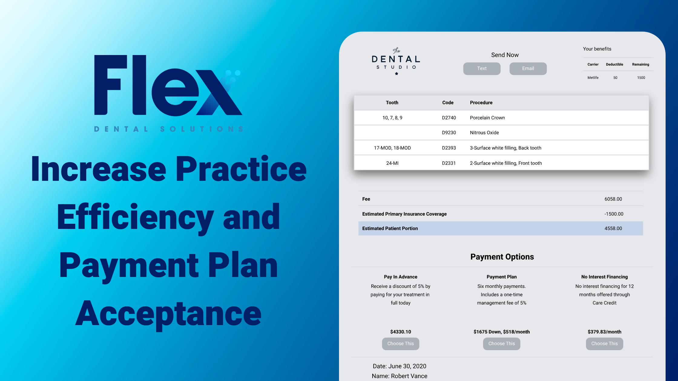 Increase Practice Efficiency and Payment Plan Accpetance